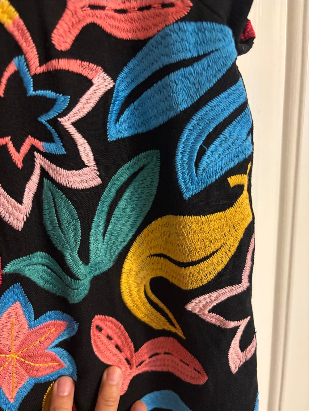 Shop the Mint Embroidered Mini Dress Size S - Picture 5 of 6